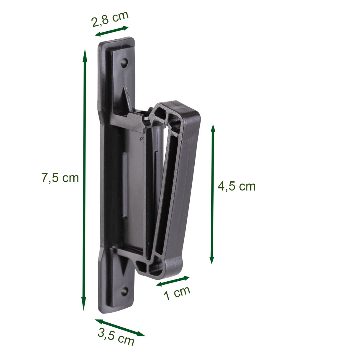 Isolator für Elektrozaunband 20 bis 40 mm mit Clip, 25 Stück
