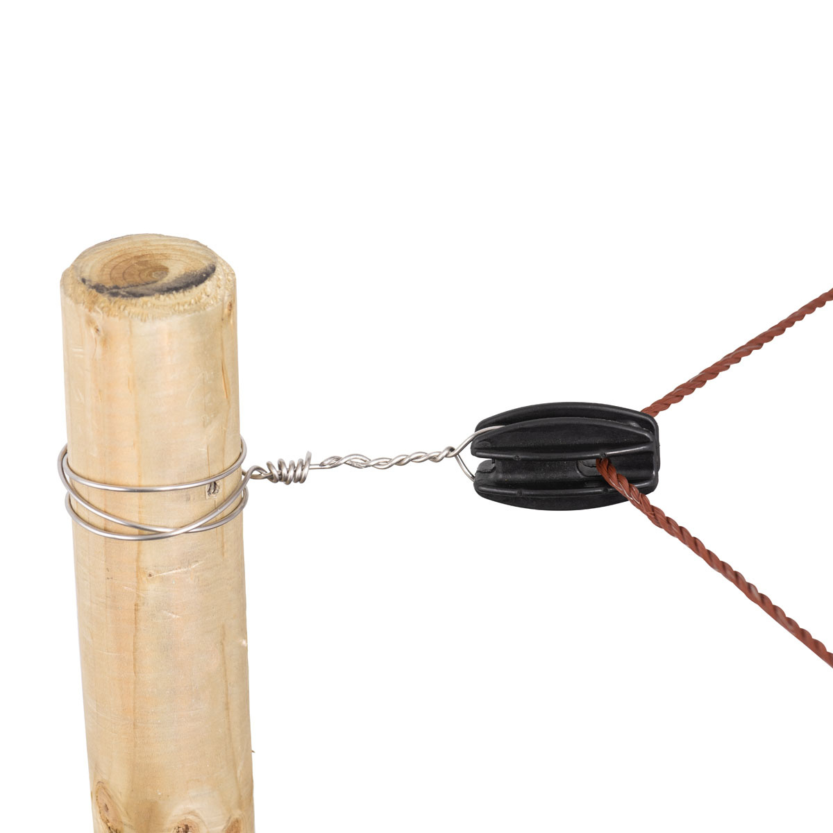 Eck-Isolator für Elektrozaun, 4 Stück