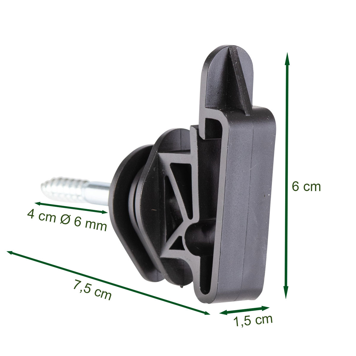 Isolierhalter für Elektroband 20 bis 40 mm mit Schraube, 100 Stück