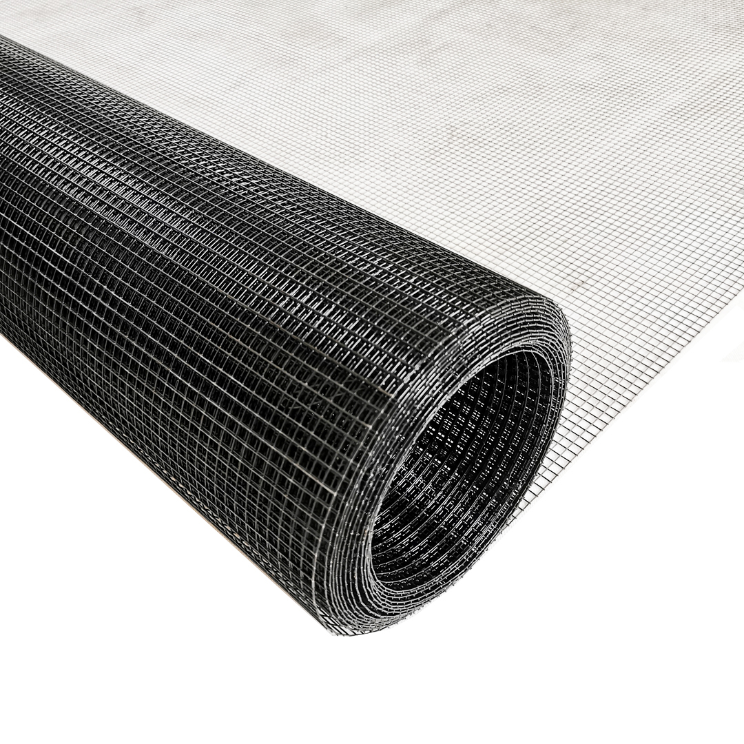 Volierendraht Edelstahl Schwarz 100cm 1m 9x9mm 1,00mm