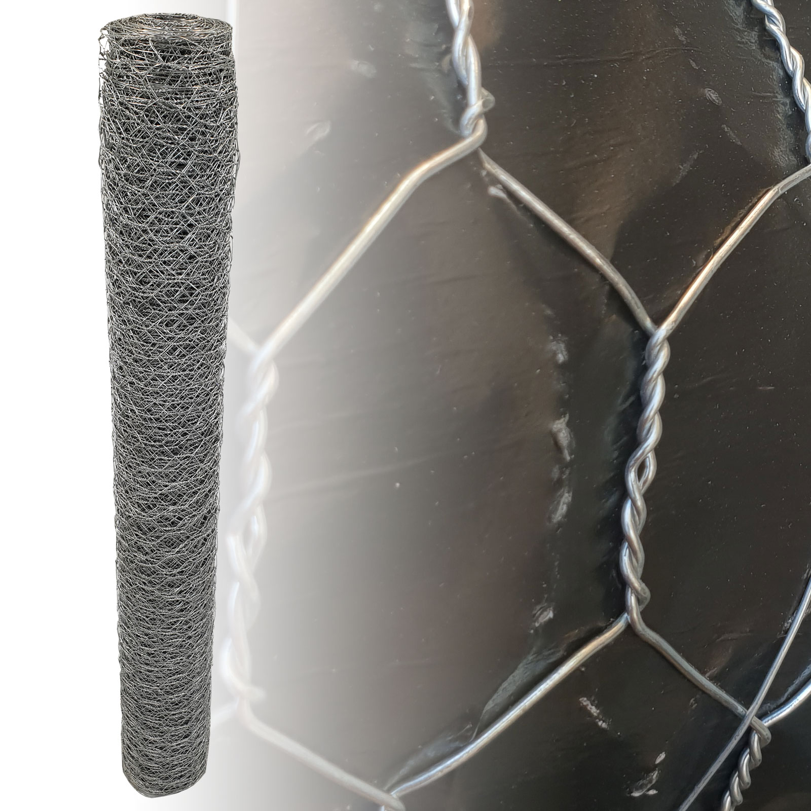 Sechseckgeflecht Verzinkt 50mm 100cm 25m 1.0mm