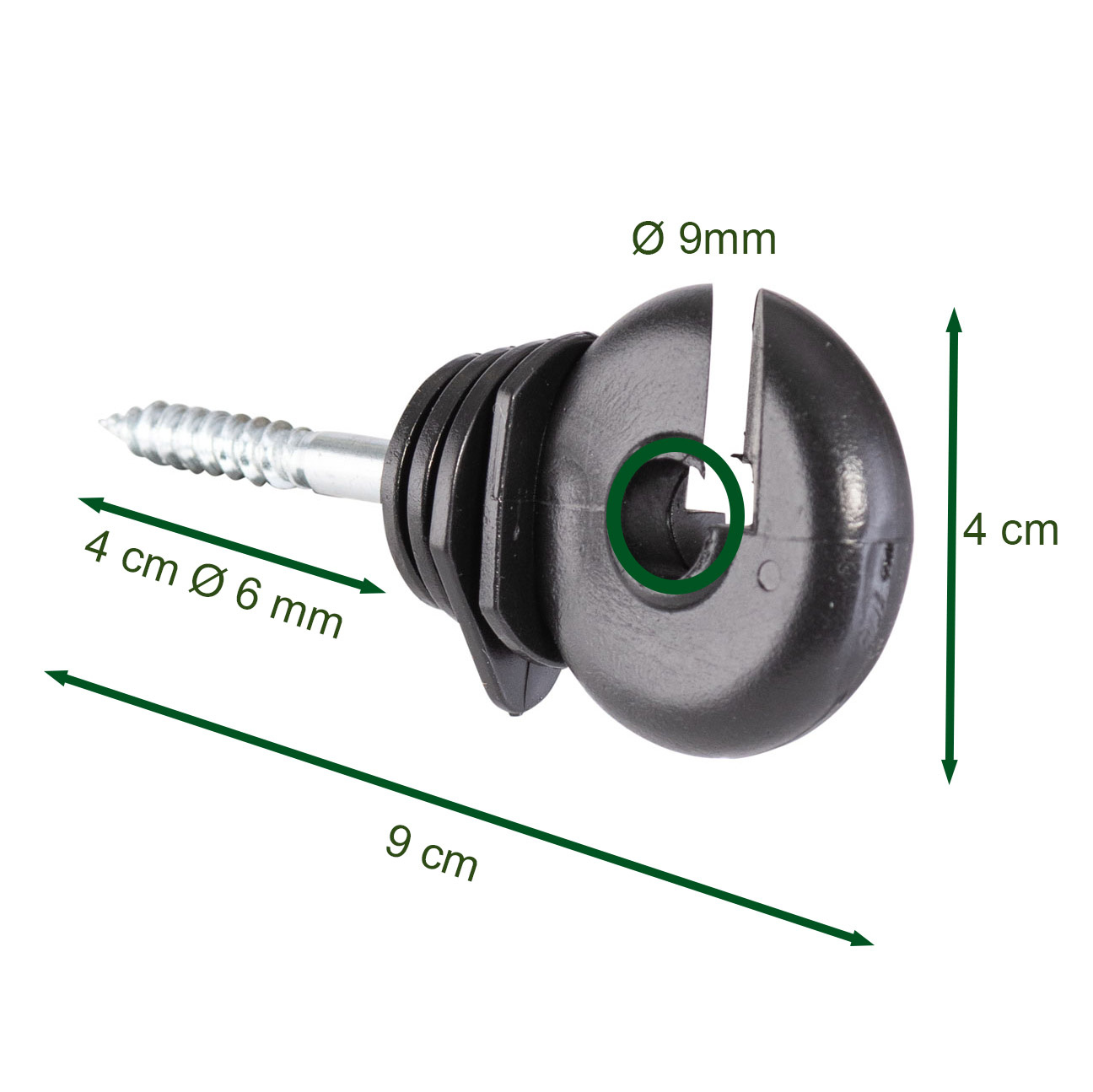 Isolatorring mit Schraube, 50 Stück