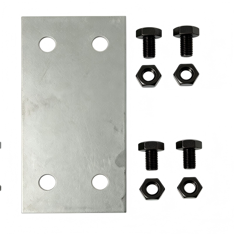 1 Stück Konnektor Schraube + Platte 14cm für Beeteinfassung Cortenstahl